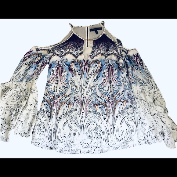 WHBM “Tasha” cold shoulder blouse - Picture 12 of 16